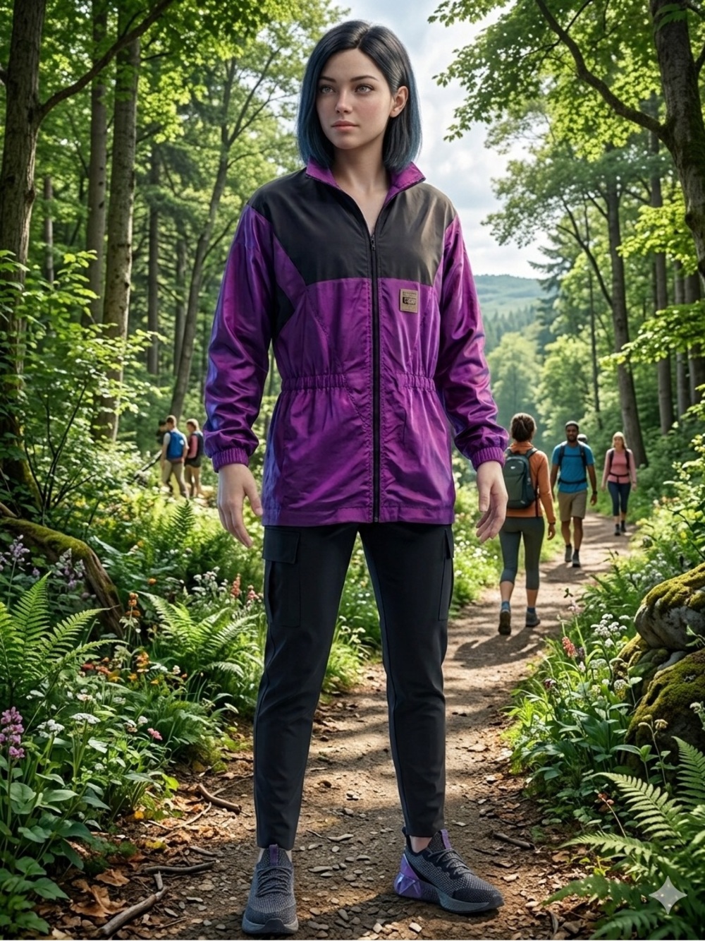 Avia jacket Y2K vintage metallic purple black fitness training full-zip Small